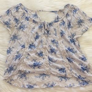 Light Blue floral shirt !